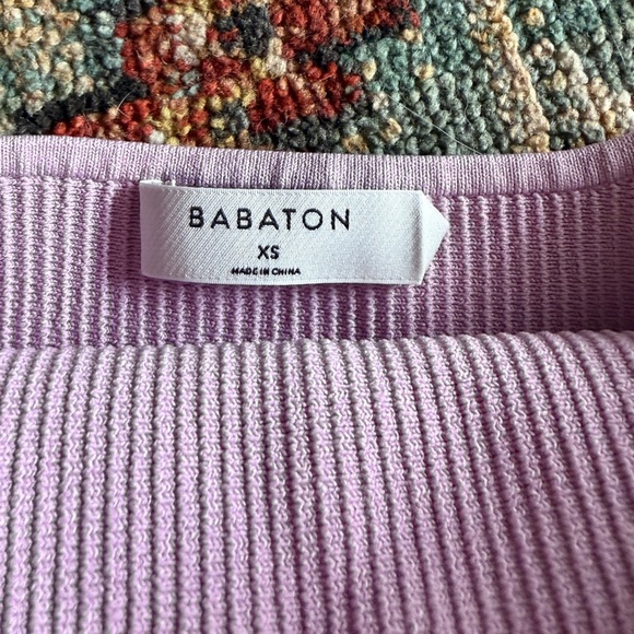 Aritzia Babaton Lavender Sculpt Knit Tube Top - Picture 4 of 5